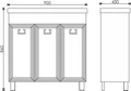 90 Тумба "Ravenna 90" (ум. Адриана 90/ Натали 90) EG010344