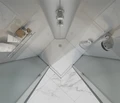 ДК EvaGold квадрат F901WS-Q (90*90, низ.под., рифл. стек., бел. стен., хром матовый проф. 4к.) EG210017