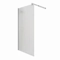 EG6CF Душевая шторка EvaGold 110*190, профиль хром, рифленое стекло EG220066