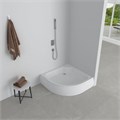 EG230022 Поддон акриловый 100х100х25 полукруглый (с сифоном) EG230022