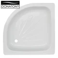 Поддон "Donatony" 800*800*160 стальной полукруглый белый 0202.324С1