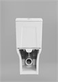 Унитаз-компакт EG313 безободковый, сиденье тонкое ДП, крепления, арматура, горизонтальный выпуск EG040088