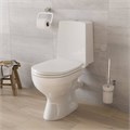 Унитаз-компакт "W 102" GESSO  кос.выпуск, ниж.подвод, 1 уров. арматура, сид. полипропилен УТ-00006243