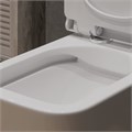 Унитаз-моноблок EG411 безободковый, сиденье тонкое ДП, арматура (с гофрой и подводкой) EG050052