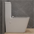 Унитаз-моноблок EG411 безободковый, сиденье тонкое ДП, арматура (с гофрой и подводкой) EG050052