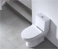 Унитаз-моноблок SM9601R безободковый, сиденье тонкое ДП, арматура (с гофрой и подводкой) EG050006