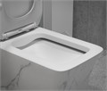 Унитаз-моноблок SM9615 МРАМОР безободковый, сиденье тонкое ДП, арматура (с гофрой и подводкой) EG060002