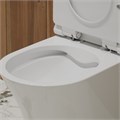 Унитаз-моноблок TR1197 безободковый, сиденье тонкое ДП, арматура (с гофрой и подводкой) EG050034