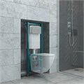 Кнопка смыва EvaGold 03, пластик круг хром матовый для инсталляции EvaGold 400 и EvaGold 500 EG100021