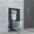 Кнопка смыва EvaGold 04, пластик овал хром матовый для инсталляции EvaGold 400 и EvaGold 500 EG100025