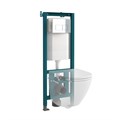 Кнопка смыва EvaGold 07, пластик прямоугольник хром для инсталляции EvaGold 400 и EvaGold 500 EG100033