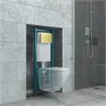 Кнопка смыва EvaGold 05, пластик квадрат золото для инсталляции EvaGold 400 и EvaGold 500 EG100049