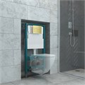 Кнопка смыва EvaGold 05, пластик квадрат золото для инсталляции EvaGold 400 и EvaGold 500 EG100049