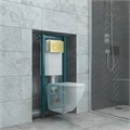 Кнопка смыва EvaGold 03, пластик круг золото для инсталляции EvaGold 400 и EvaGold 500 EG100043