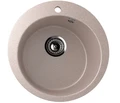 Мойка композит.Ulgran U-405 КРУГЛАЯ 302 песочный 495*495*220 с сифоном U-405-302