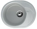 Мойка композит.Ulgran U-403 ОВАЛЬНАЯ 310 серый 580*470*200 с сифоном U-403-310