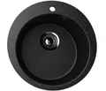 Мойка композит.Ulgran U-405 КРУГЛАЯ 308 черный 495*495*220 с сифоном U-405-308