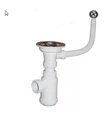 Сифон Ани Грот ОДИНАРНЫЙ 3 1/2" с переливом и отводами(GF-ECO) арт.А СН 870-11-22