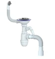 Сифон для мойки одинарный с выпуском SM1VP (улгран) 00-00012500