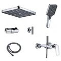 Душевая стойка со смесителем Террано, хром, EvaGold EG400100