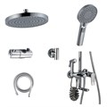 Душевая стойка со смесителем Борнео, хром, латунь, EvaGold EG400059