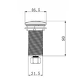 Пневмокнопка Milacio MC.032.MB, черный матовый MC.032.MB