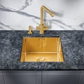 Мойка для кухни MILACIO Denia 44 Steel, MC.77438, золото MC.77438
