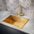 Мойка для кухни MILACIO Denia 58 Steel, MC.77458, золото MC.77458