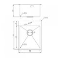Мойка для кухни MILACIO Denia 41 Steel, MC.77460, нержавеющая сталь MC.77460