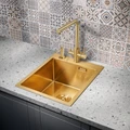 Мойка для кухни MILACIO Denia 41 Steel, MC.77468, золото MC.77468