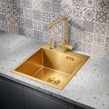 Мойка для кухни MILACIO Denia 46 Steel, MC.77478, золото MC.77478
