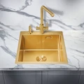 Мойка для кухни MILACIO Denia 46 Steel, MC.77478, золото MC.77478