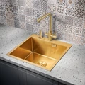 Мойка для кухни MILACIO Denia 51 Steel, MC.77488, золото MC.77488