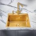 Мойка для кухни MILACIO Denia 51 Steel, MC.77488, золото MC.77488