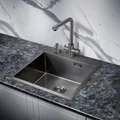Мойка для кухни MILACIO Denia 51 Steel, MC.77489, вороненая сталь MC.77489
