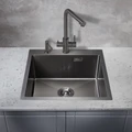 Мойка для кухни MILACIO Denia 51 Steel, MC.77489, вороненая сталь MC.77489