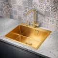 Мойка для кухни MILACIO Denia 59 Steel, MC.77498, золото MC.77498