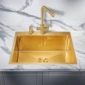 Мойка для кухни MILACIO Denia 59 Steel, MC.77498, золото MC.77498