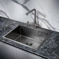 Мойка для кухни MILACIO Denia 59 Steel, MC.77499, вороненая сталь MC.77499