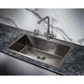 Мойка для кухни MILACIO Denia 750 Steel, MC.77509, вороненая сталь MC.77509