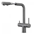 Смеситель для кухни с фильтром MILACIO Almonte-S, MCU.562.GM, вороненая сталь MCU.562.GM