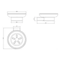 Держатель для мыла MILACIO Ultra ,MCU.962.MB, настенный, чёрный матовый MCU.962.MB