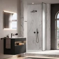 Душевой Kомплект № 7 KEUCO IXMO, 59602370001, термостат, на 2 потребителя, с круглыми розетками, черный 59602370001