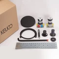 Душевой Kомплект № 7 KEUCO IXMO, 59602370001, термостат, на 2 потребителя, с круглыми розетками, черный 59602370001