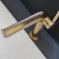 Однорычажный смеситель для умывальника 150 KEUCO EDITION 400, 51505030100, без гарнитуры, бронза шлифованная 51505030100