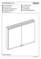 Зеркальный шкаф KEUCO Royal Modular 2.0, 800211080000300, 800x700x120 мм, к.: алюминий 8,00211E+14