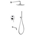 Душевая система ABBER Wasser Kreis AF8117 скрытого монтажа с изливом, хром 6129 - фото 57546