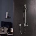 Душевой комплект с полкой KEUCO IXMO, 59587010902, 160x855x160 мм, хром/белый 59587010902