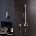 Душевой комплект с полкой KEUCO IXMO, 59587010901, 160x855x160 мм, хром/белый 59587010901