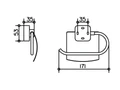 Держатель для туалетной бумаги с крышкой Keuco Smart хром, арт. 02360010000 2360010000